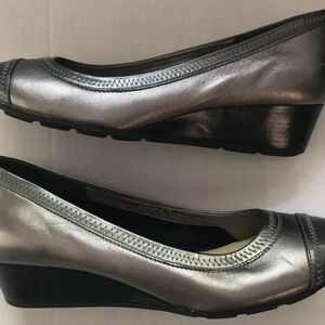 Cole Haan Wedges Women’s Size 8 Silver GreyMetallic Silver Women's Wedge Pump